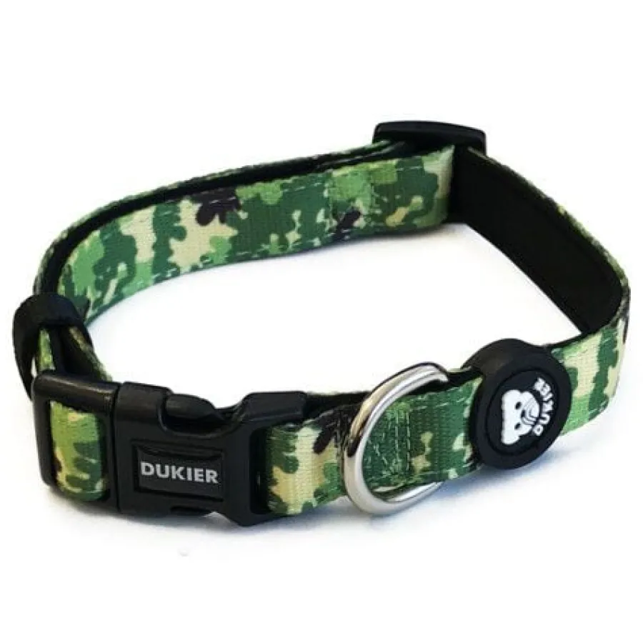Dukier Camo Collar Estampado Camuflaje para perros New