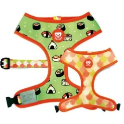 Dukier Nigiri Arnés Reversible Estampado Sushi para perros Clearance