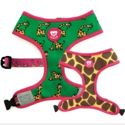 Dukier Savana Arnés Rreversible Estampado Jirafa para perros Clearance