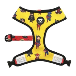Dukier Superdog Arnés Reversible Estampado Superhéroes para perros
