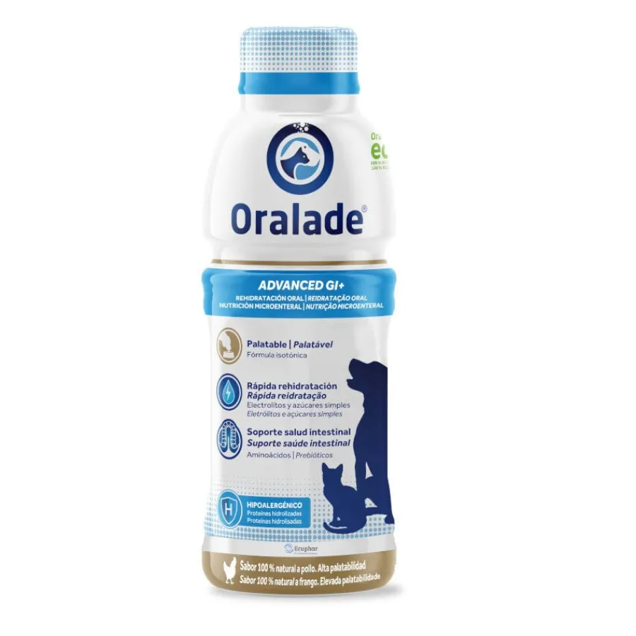 Ecuphar Oralade Advanced GI+ bebida isótonica para perros y gatos Hot