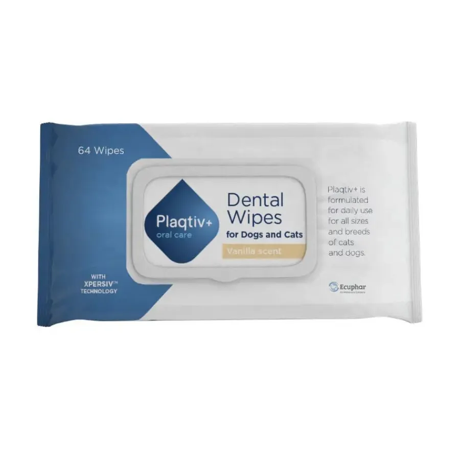 Ecuphar Plaqtiv+ Toallitas Dentales para perros y gatos Discount