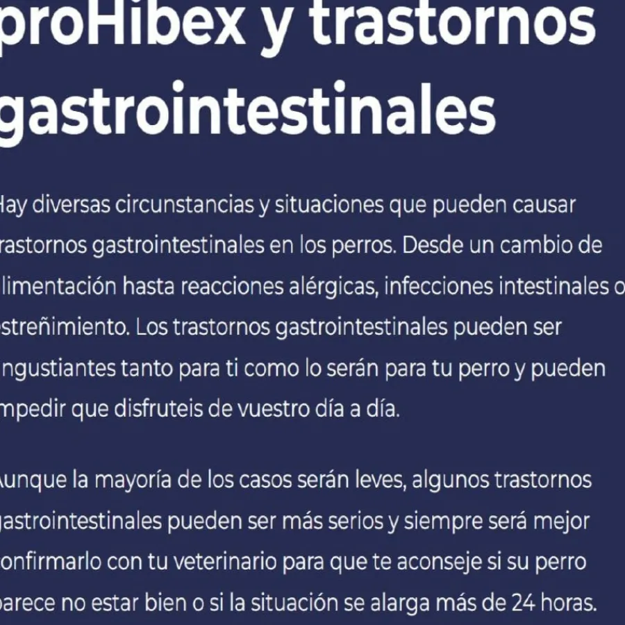 Ecuphar Prohibex Suplemento Gastrointestinal para perros Outlet