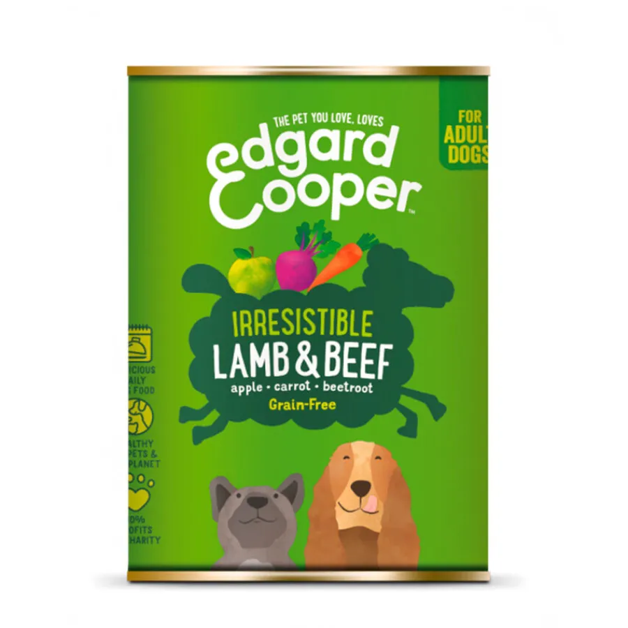 Edgard & Cooper Adult Grain Free Cordero y Ternera lata para perros Discount