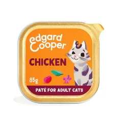 Edgard & Cooper Adult Pollo en Paté tarrina para gatos New