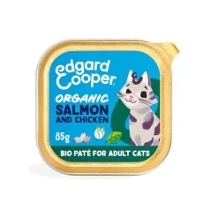 Edgard & Cooper Adult Salmón y Pollo Ecológicos en Paté tarrina para gatos Best
