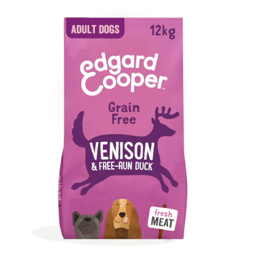 Edgard & Cooper Adult Venado y Pato pienso para perros Hot