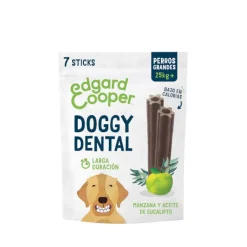 Edgard & Cooper Barritas Dentales Manzana y eucalipto snack para perros grandes Discount