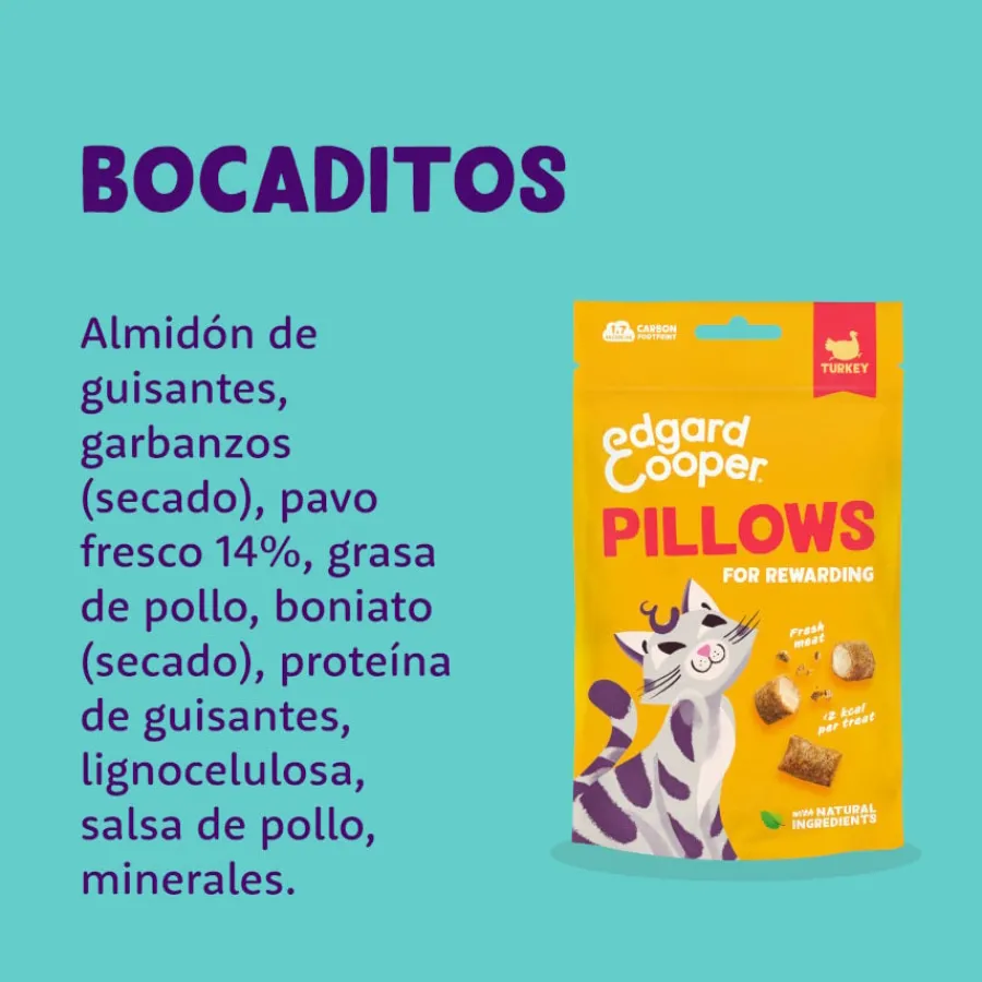 Edgard & Cooper Bocaditos Pillows Pavo para gatos Sale