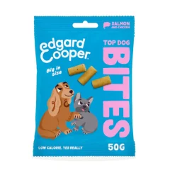 Edgard & Cooper Bocaditos Grandes de Salmón y Pollo snack para perros New