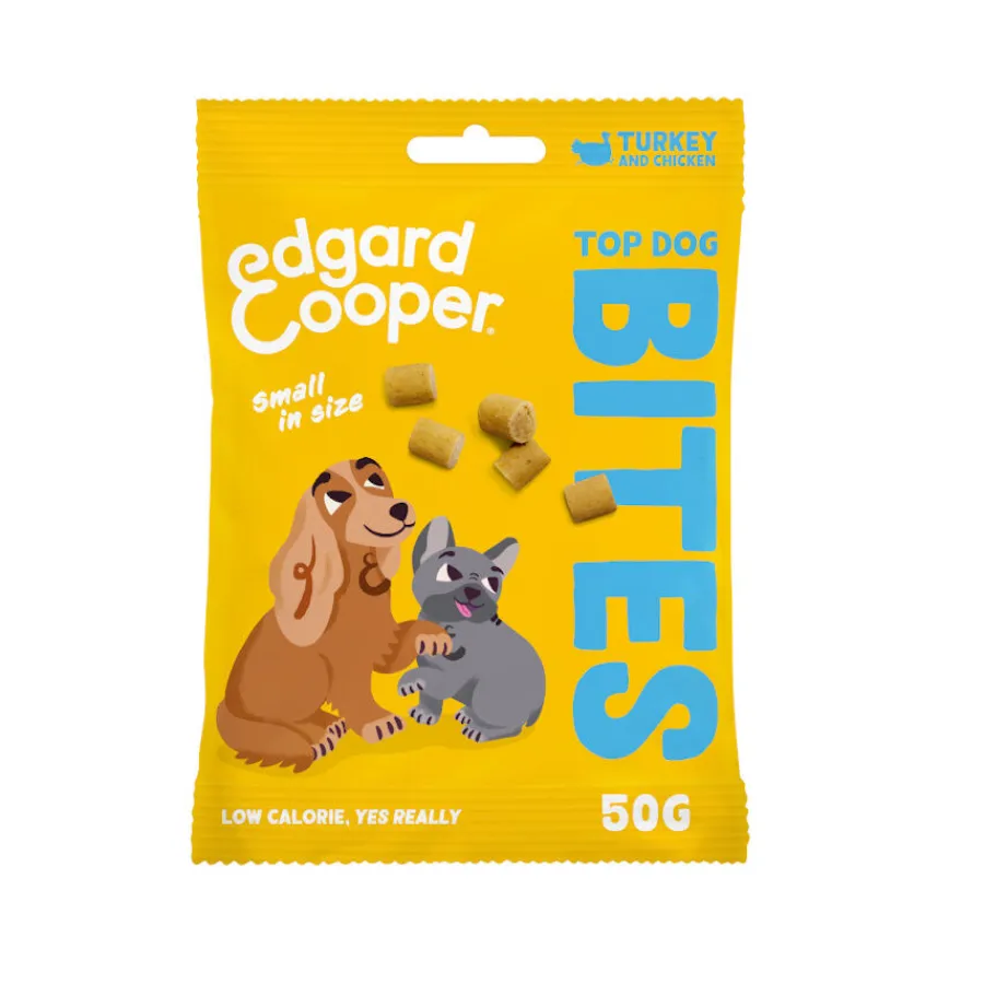 Edgard & Cooper Bocaditos Mini de Pavo y Pollo para perros Best