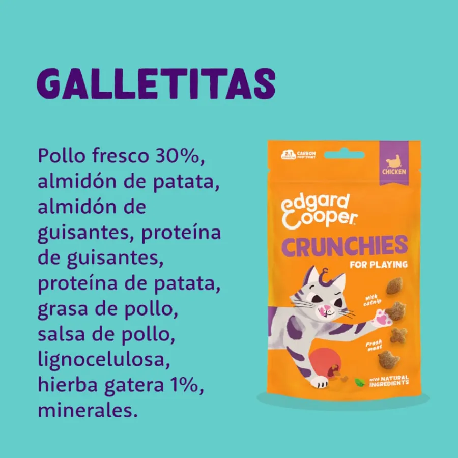Edgard & Cooper Galletas Crunchies Pollo para gatos Outlet