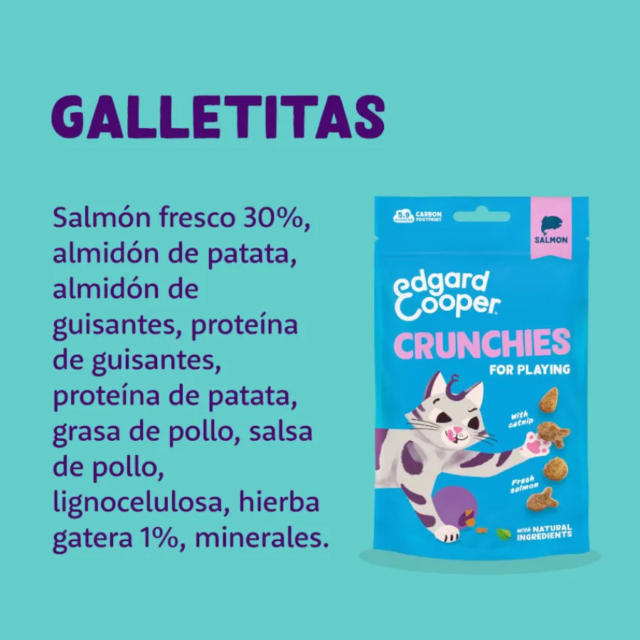 Edgard & Cooper Galletas Crunchies Salmon para gatos Online