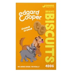 Edgard & Cooper Galletas de Plátano y Mantequilla de Cacahuete snack para perros Outlet