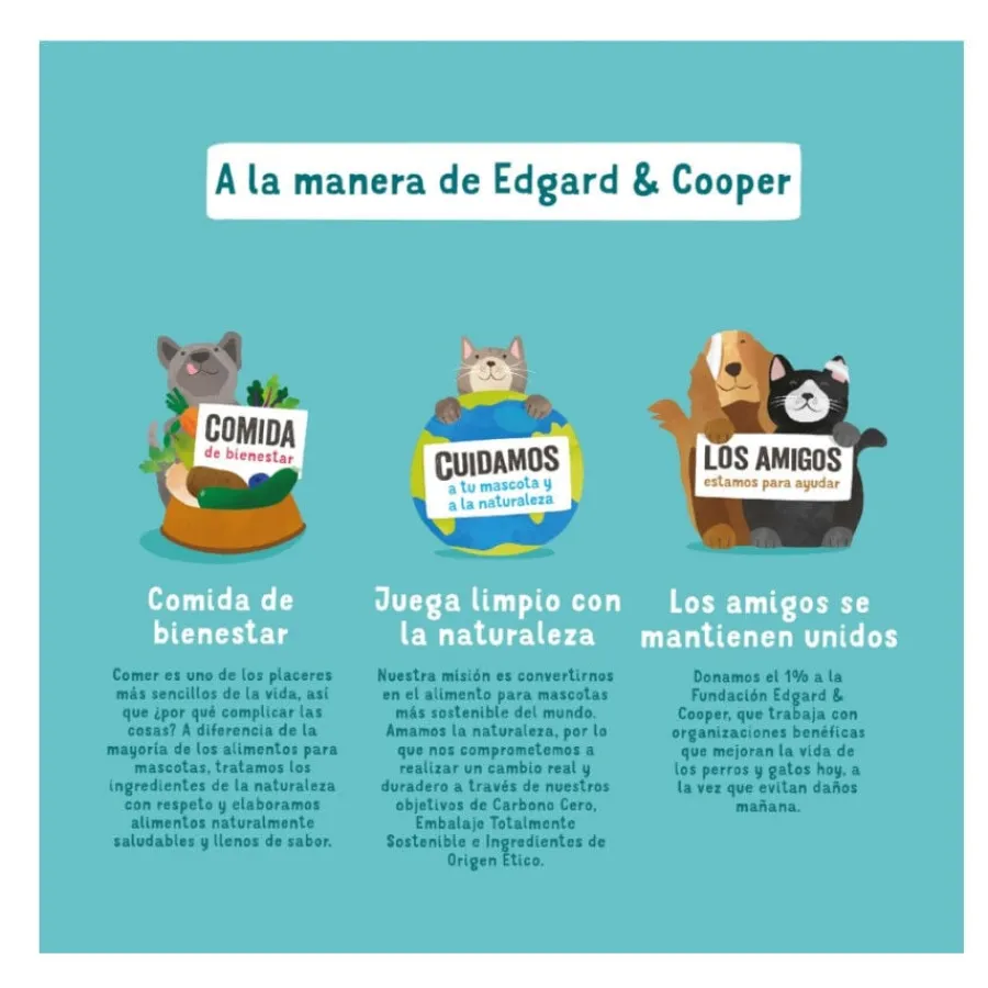 Edgard & Cooper Grain Free Salmón y Pavo lata para perros Clearance