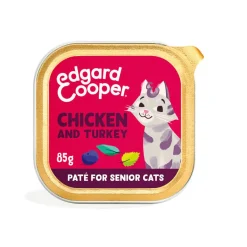 Edgard & Cooper Pollo y Pavo en Paté tarrina para gatos sénior Sale