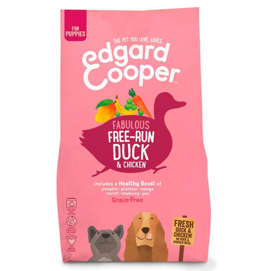 Edgard & Cooper Puppy Pato y Pollo pienso para cachorros Outlet