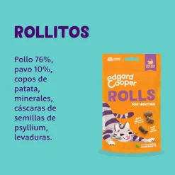 Edgard & Cooper Rollitos Pollo y Pavo para gatos Outlet