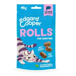 Edgard & Cooper Rollitos Salmón y Pollo para gatos New