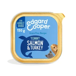 Edgard & Cooper Salmón y Pavo tarrina para perros Hot