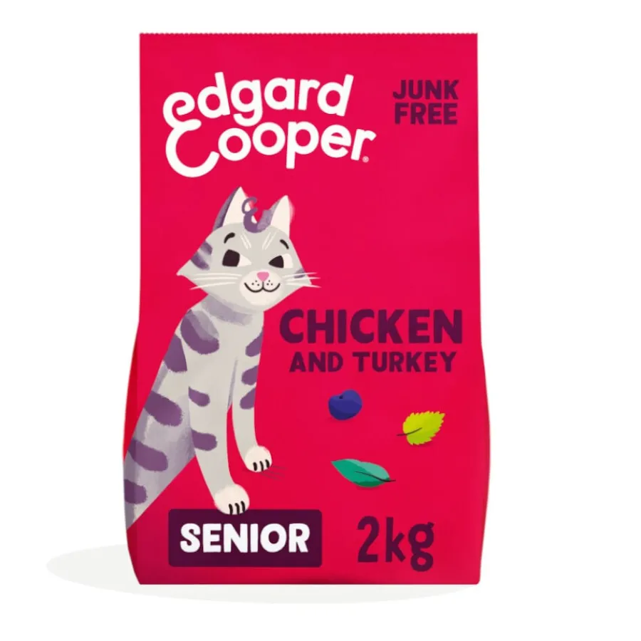 Edgard & Cooper Senior Pollo y Pavo pienso para gatos Clearance