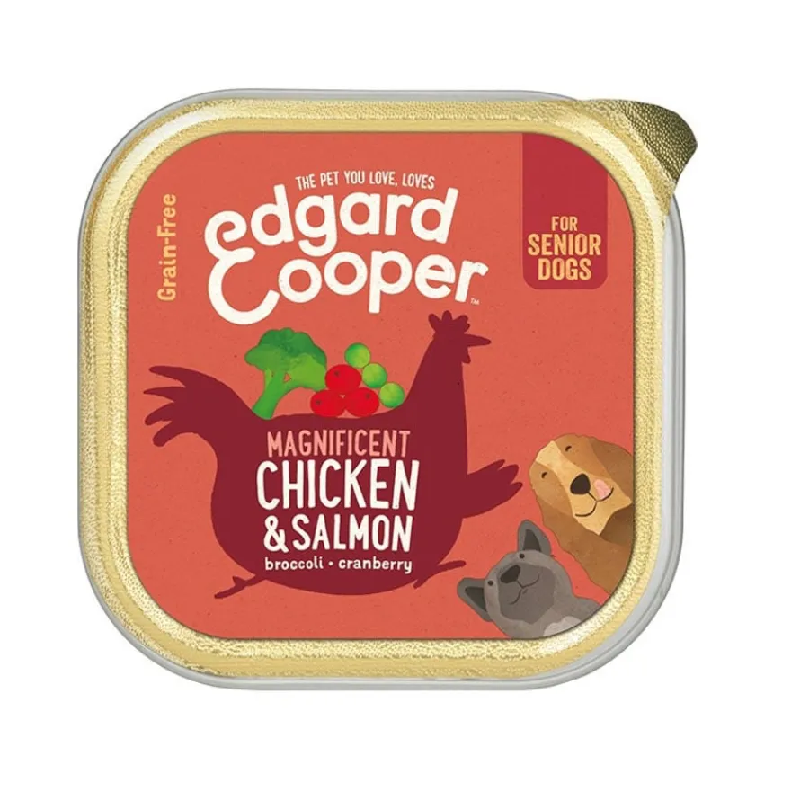 Edgard & Cooper Senior Pollo y Salmón tarrina para perros Sale