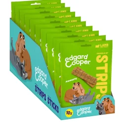 Edgard & Cooper Tiras de Cordero y Pavo snack para perros Clearance