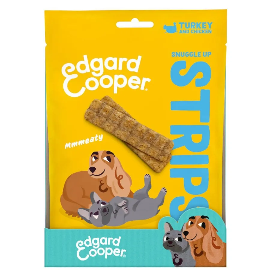 Edgard & Cooper Tiras de Pavo y Pollo snack para perros New