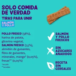Edgard & Cooper Tiras de Salmón y Pollo para perros