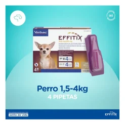 Virbac Effitix Antiparasitario en Pipetas para perros