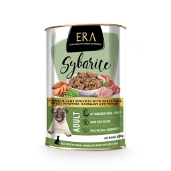 ERA Sybarite Adulto Pavo, Cordero y Batata en paté lata para perros New