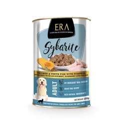 ERA Sybarite Adulto Pollo, Pescado y Calabaza en paté lata para perros Clearance