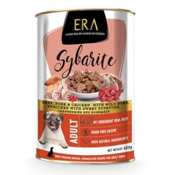 ERA Sybarite Adulto Tern, Cerdo, Pollo y Jabalí en Paté lata para perros New