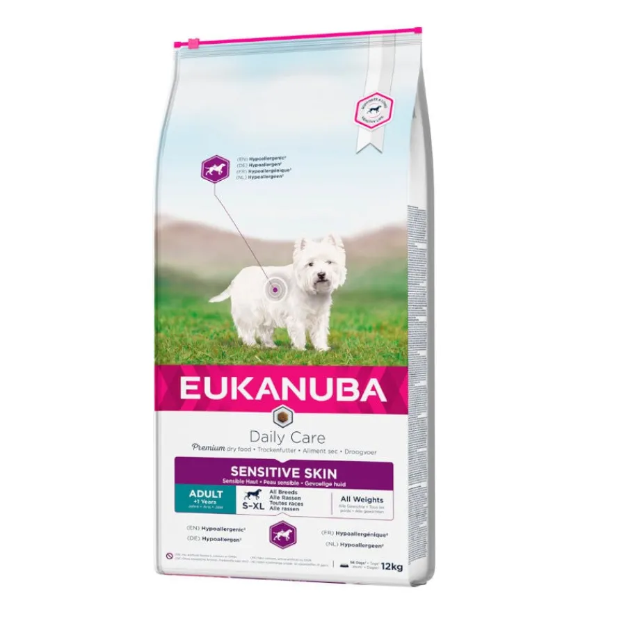 Eukanuba Adult Daily Care Sensitive Skin pienso para perros Clearance