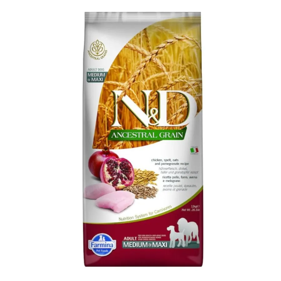 Farmina N&D Ancestral Grain Adulto Pollo y Granada pienso para perros Discount