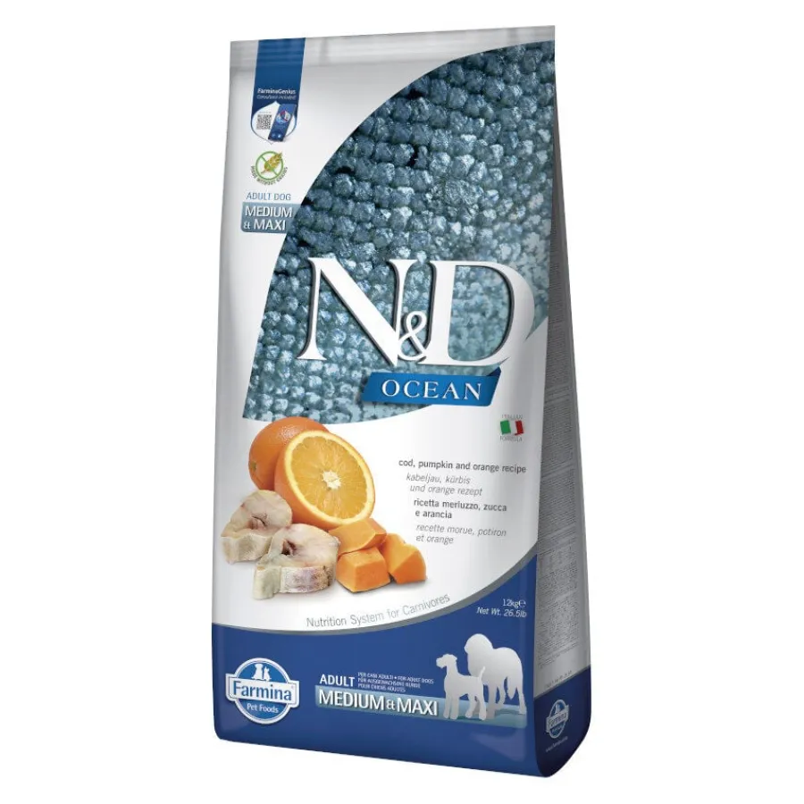 Farmina N&D Ocean Bacalao, Calabaza y Naranja pienso para perros Discount