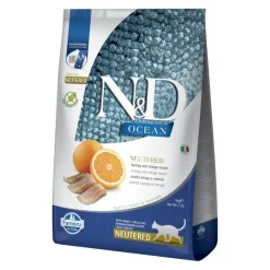 Farmina N&D Ocean Esterilizado Arenque y Naranja pienso para gatos Clearance
