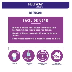 Feliway Classic Difusor y/o Recambio Tranquilizante para gatos Clearance