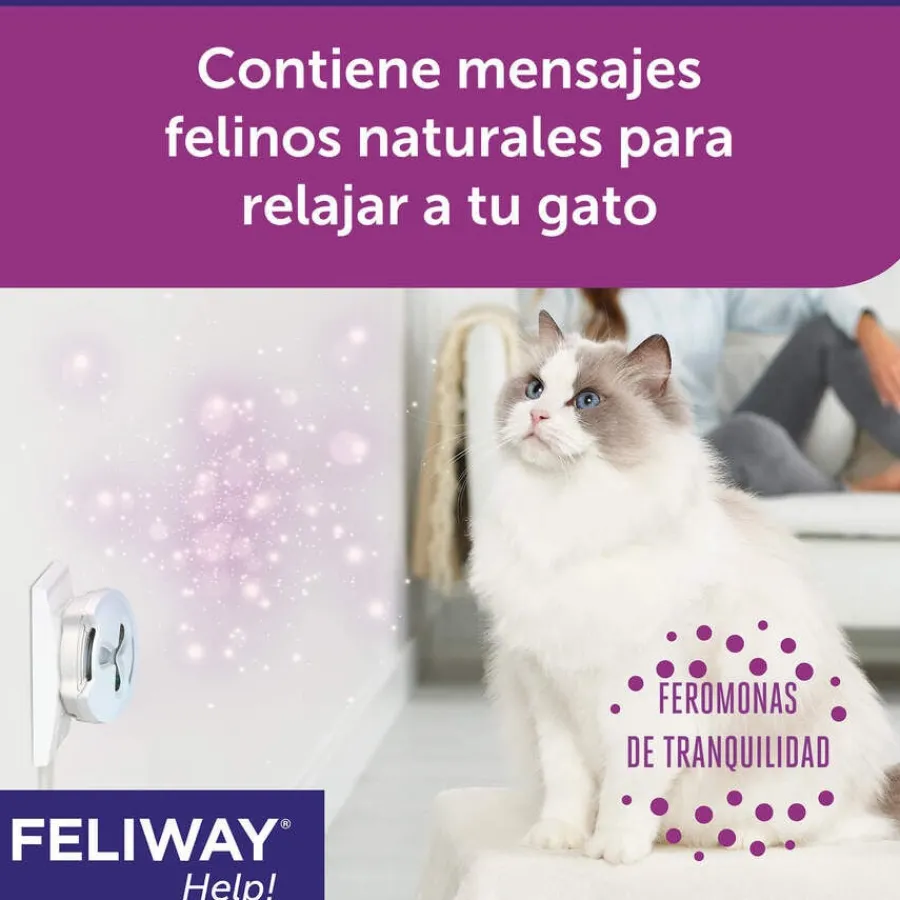 Feliway Help Difusor y Recambio con feromonas para el estrés ocasional