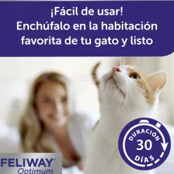 Feliway Optimum Difusor Tranquilizante para gatos Hot