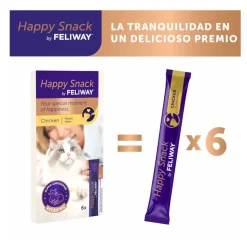 Feliway Sobres Happy Snack Relajante Pollo para gatos Hot