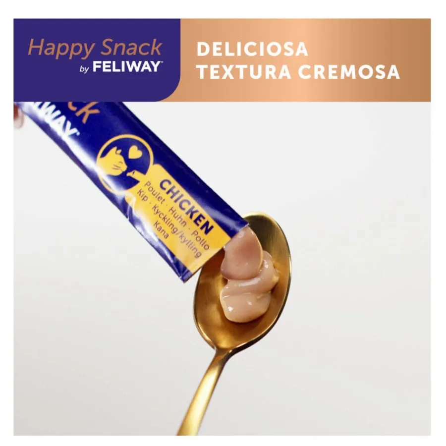 Feliway Sobres Happy Snack Relajante Pollo para gatos Hot