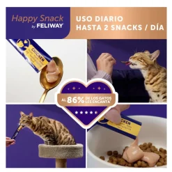 Feliway Sobres Happy Snack Relajante Pollo para gatos Hot