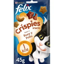 Felix Crispies Buey y Pollo Bocaditos para gatos Discount