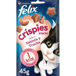 Felix Crispies Salmón y Trucha Bocaditos para gatos
