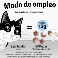 Felix Crispies Salmón y Trucha Bocaditos para gatos
