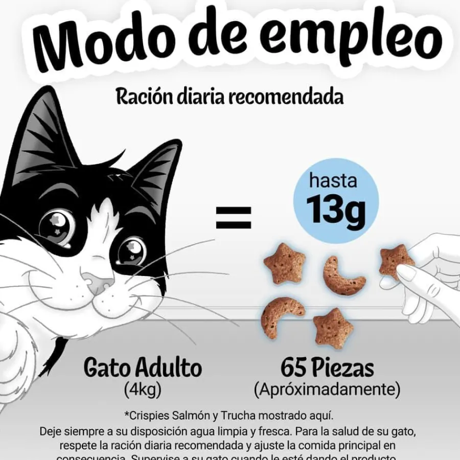 Felix Crispies Salmón y Trucha Bocaditos para gatos