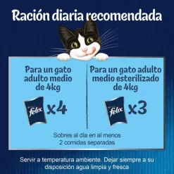 Felix Fantastic Carne en Gelatina sobre para gatos Discount