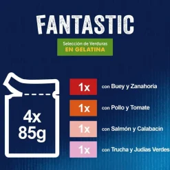 Felix Fantastic Selección de Verduras sobres en gelatina para gatos Online