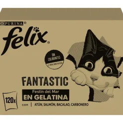 Felix Fantastic Selección de Sabores Pescado en Gelatina sobre para gatos - Multipack Sale
